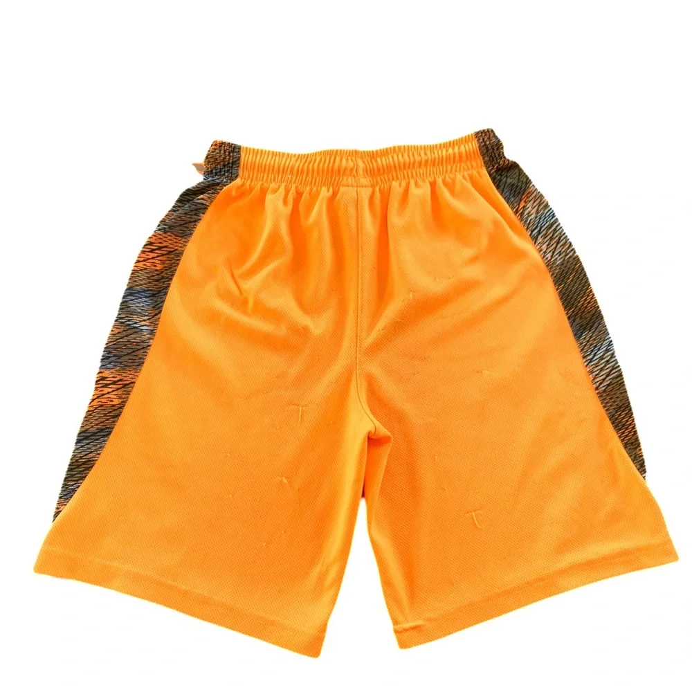 2 Boys Basketball Shorts. Orange. Blue. 10-12